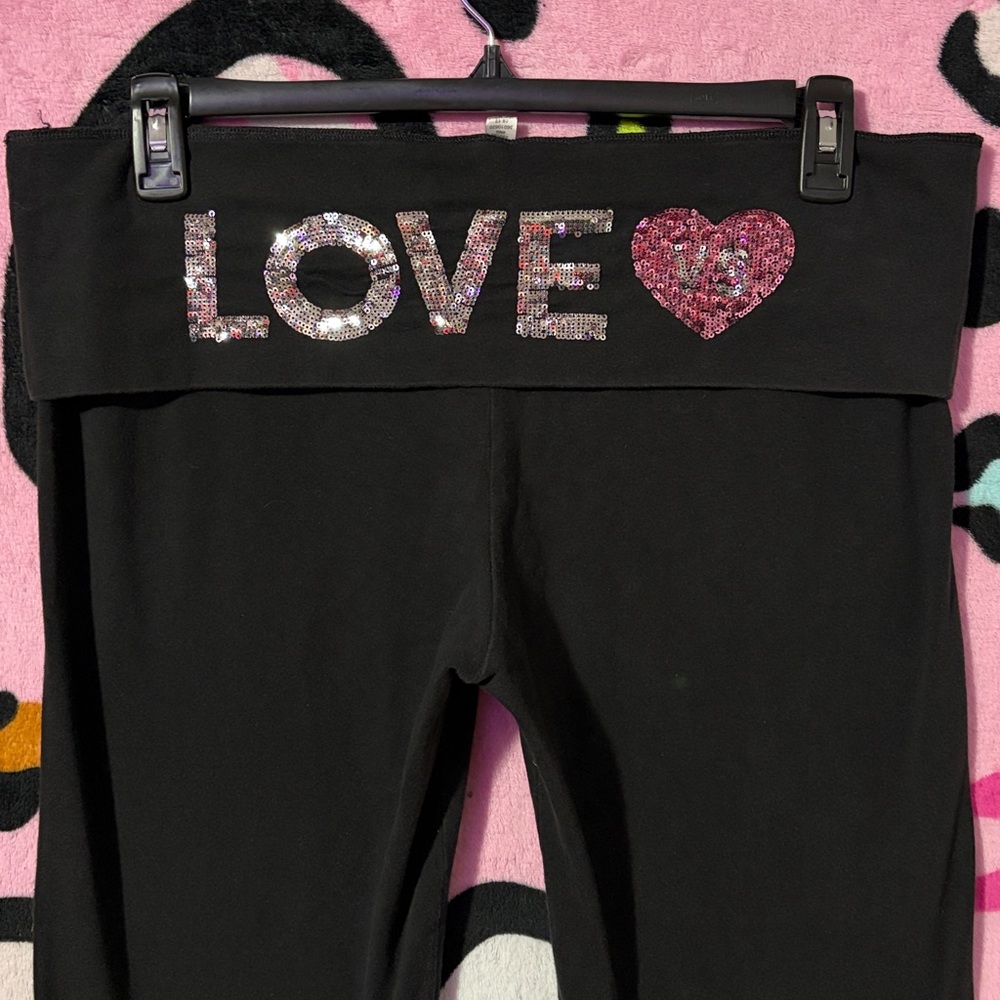 Victoria’s secret fold over flare yoga pants - Picture 2 of 5